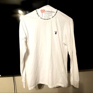 Playboy long sleeve T white